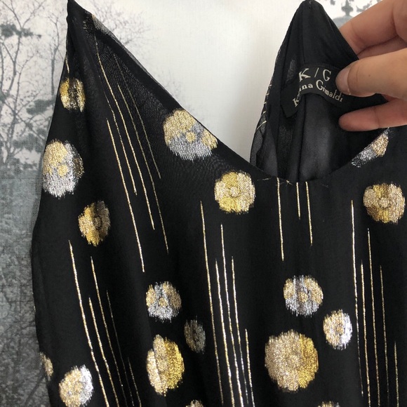 Revolve karina grimaldi black silk dress - Picture 8 of 8